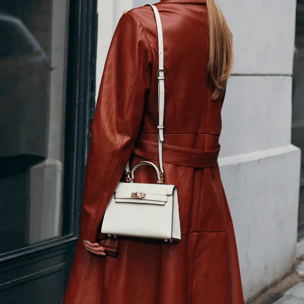 Elise | Skinnveske med Gullbeslag