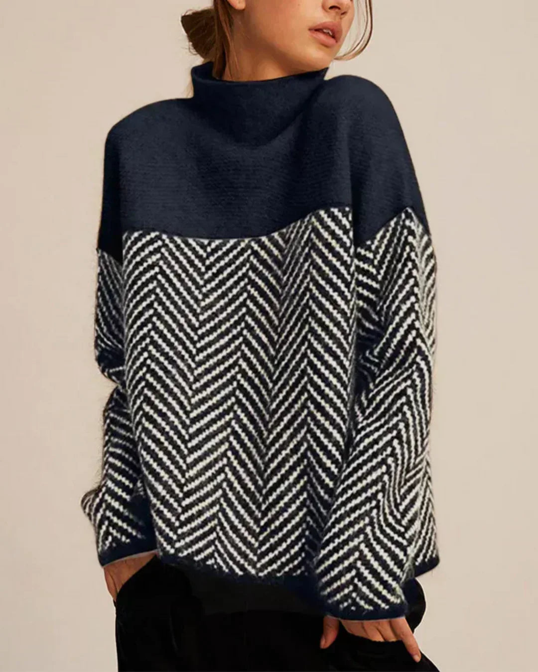 MALENE - KATTE TURTLENECK GENSER