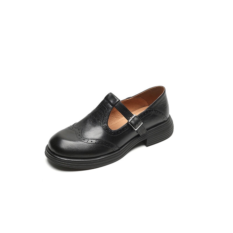 Marta Oslo™| Elegant Mary Janes laget av lær