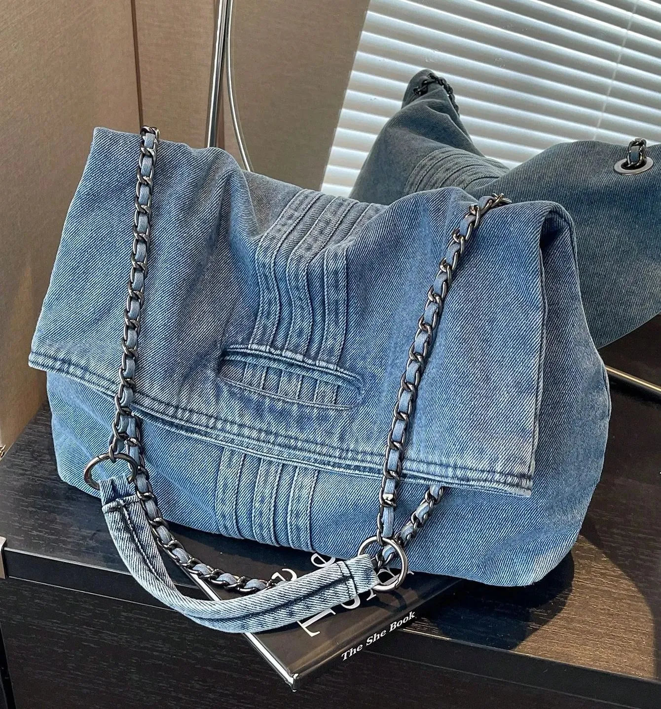 Adele | Skulderveske i Denimlook